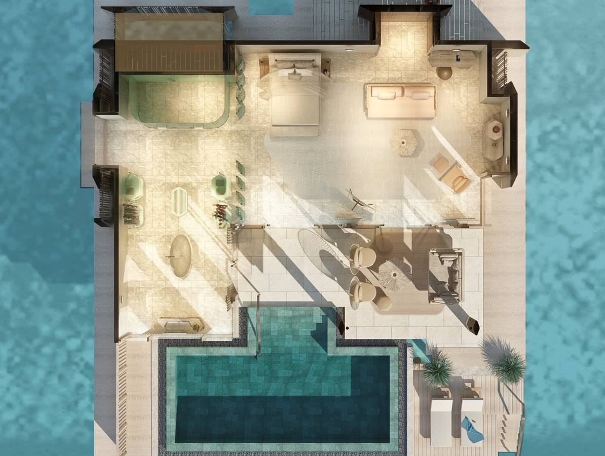 JOALI BEING | Sunset Grand Ocean Pool Villa | Floorplan
