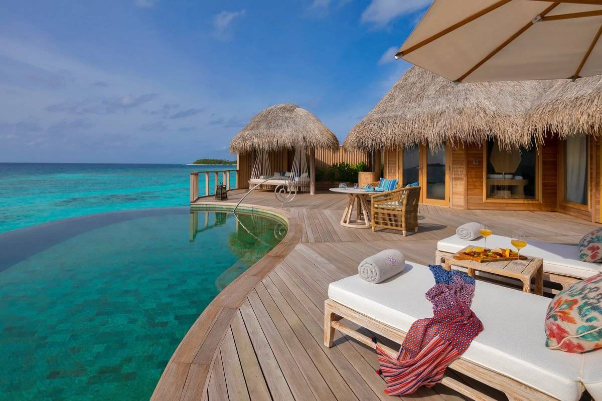 The Nautilus, Malediven, Ocean House with a Private Infinity Pool, Terrasse mit Infinity Pool
