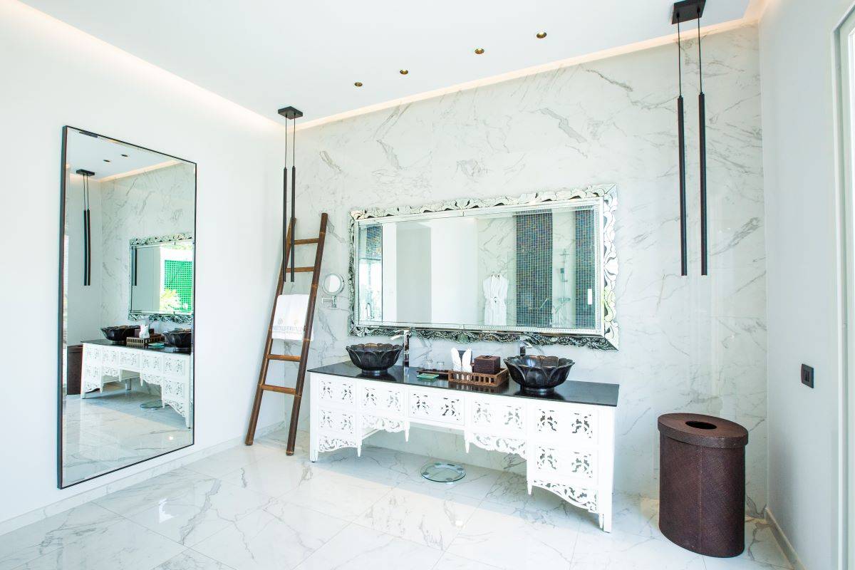 Emerald Maldives Resort & Spa, Malediven, Jacuzzi Beach Villa, Badezimmer