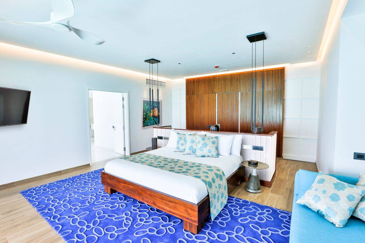 Emerald Maldives Resort & Spa, Malediven, Water Villa with Pool, Schlafzimmer