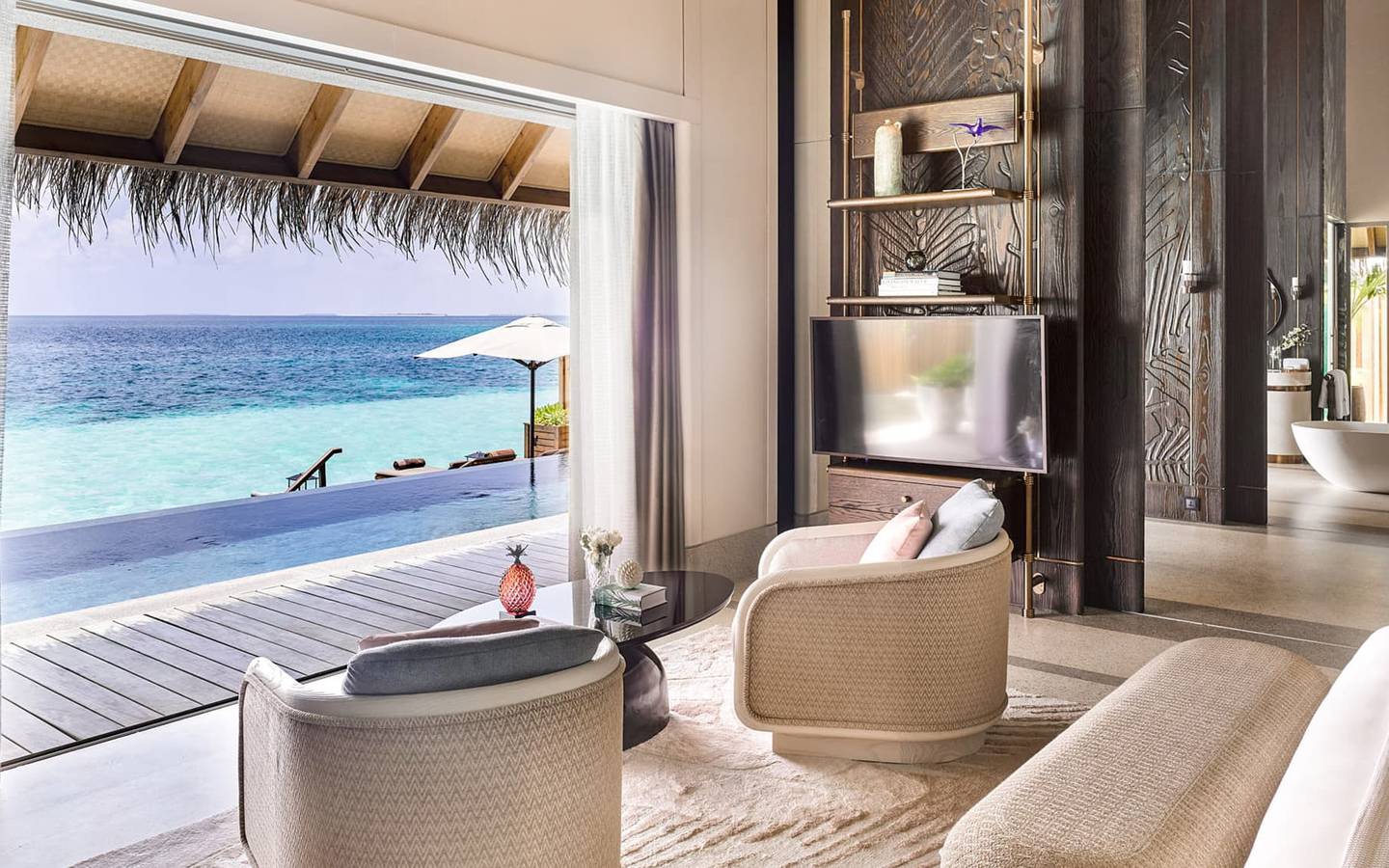 Wohnen,Water Villa with Pool, JOALI Maldives