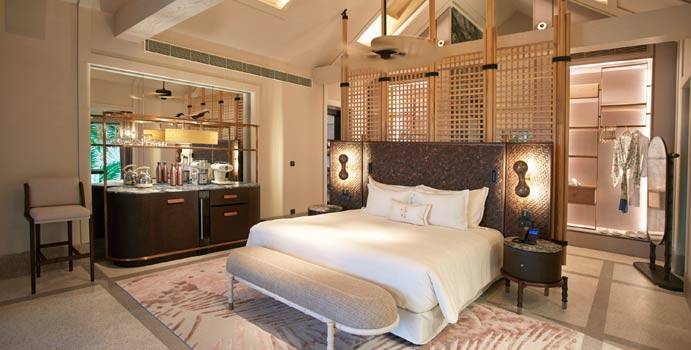 Schlafen, Four Bedroom Beach Residence with Pool, JOALI Maldives