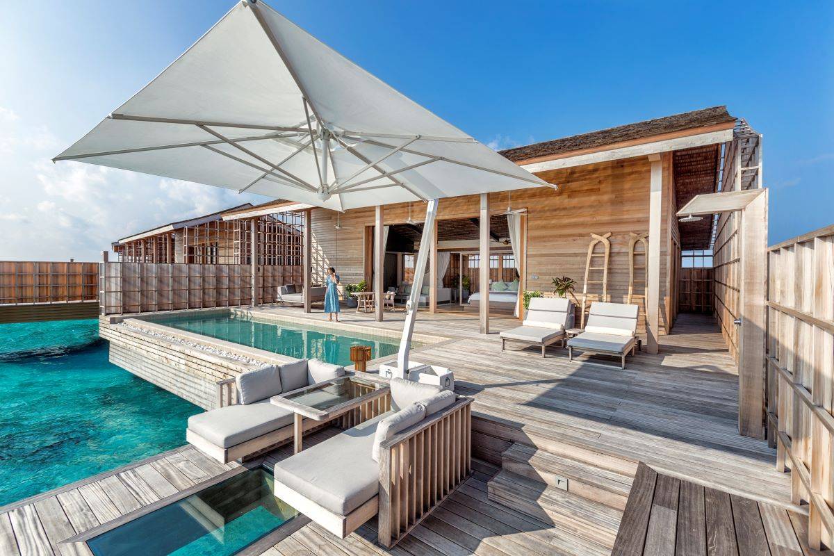 Kudadoo Maldives Private Island, Malediven, One Bedroom Residence, Terrasse mit Pool
