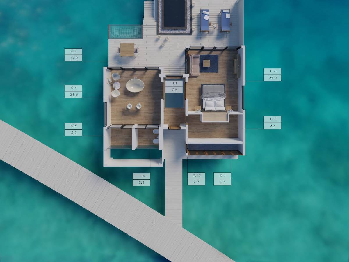 Overwater Pool Villa Lagoon / Sunrise /Ocean