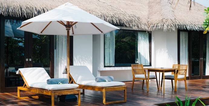 Terrasse, Beach Villa, Noku Maldives