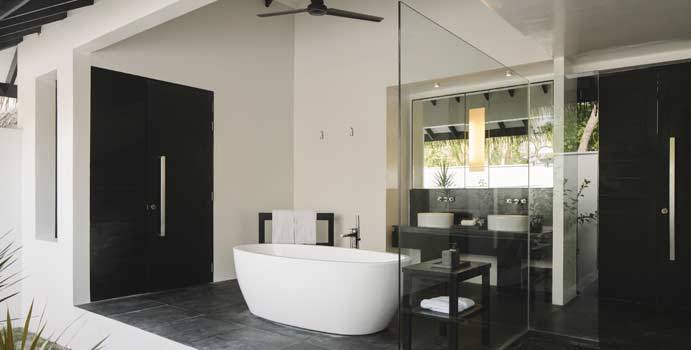 Bad, Beach 2-Bedroom Pool Villa, Noku Maldives