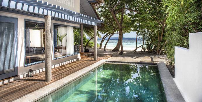 Pool, Beach Villa, Raffles Maldives Meradhoo