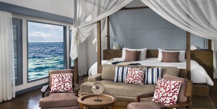 Schlafen, Sunset Overwater Villa, Raffles Maldives Meradhoo