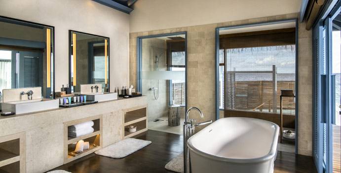 Bad, Overwater Residence, Two Bedroom, Raffles Maldives Meradhoo