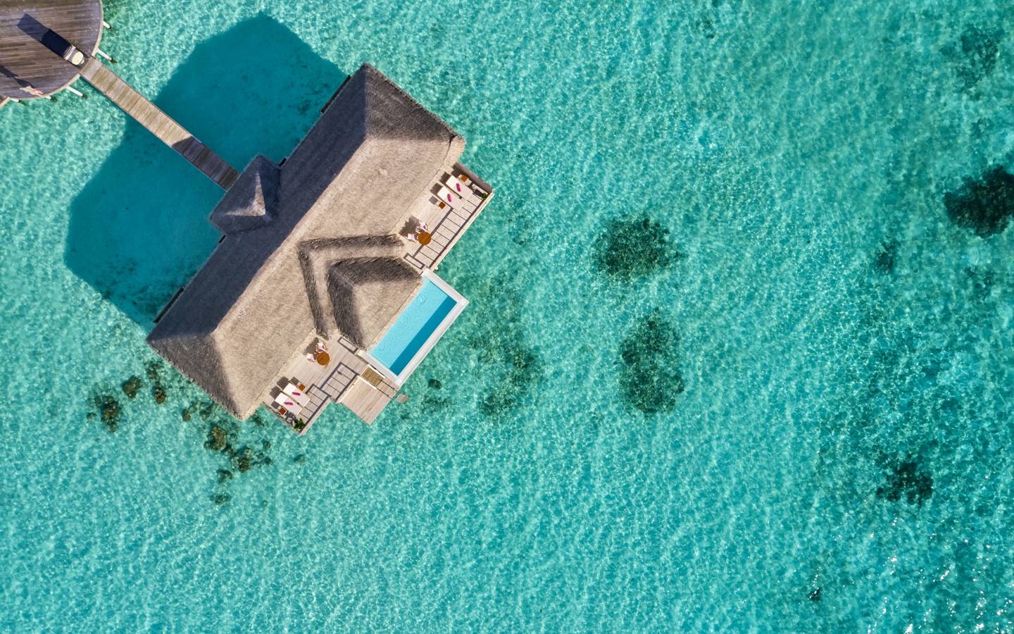 Sun Siyam Iru Veli, Malediven, Two Bedroom Ocean Residence with Pool, Luftbild