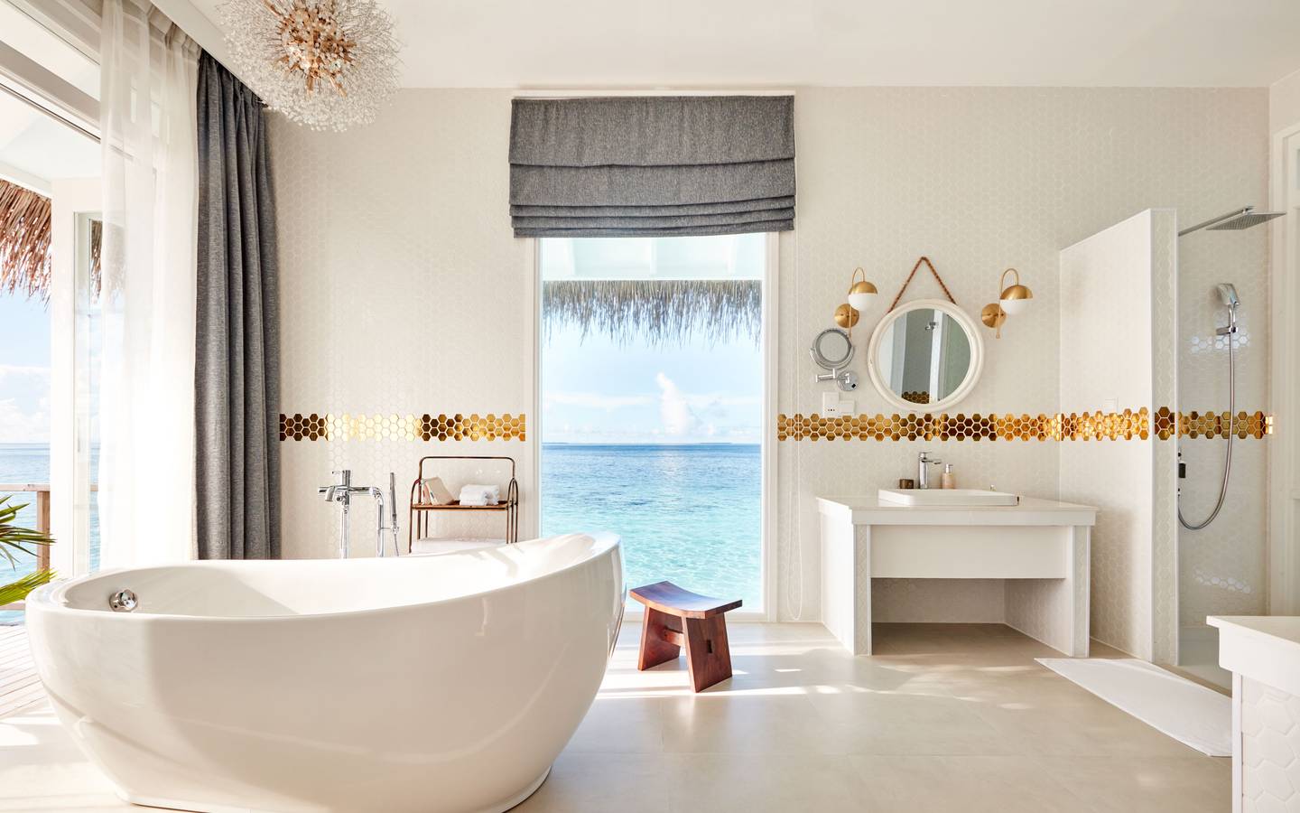 Sun Siyam Iru Veli, Malediven, Two Bedroom Ocean Residence with Pool, Badezimmer