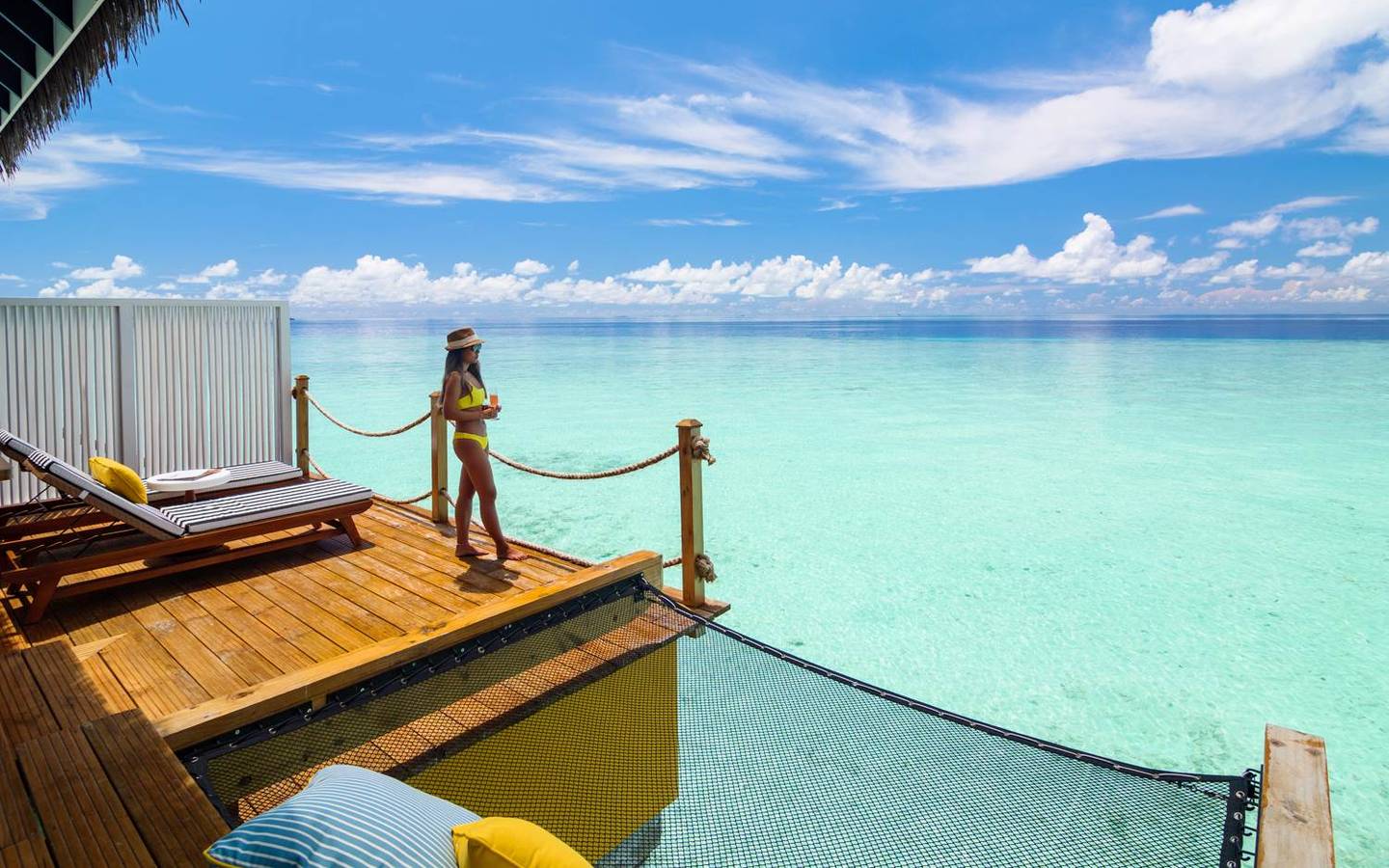 Terrasse, Overwater Villa, SAii Lagoon Maldives
