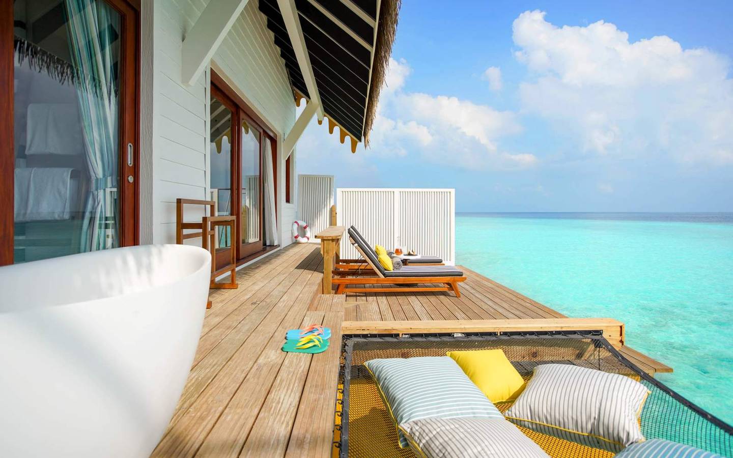 Terrasse, Overwater Villa, SAii Lagoon Maldives