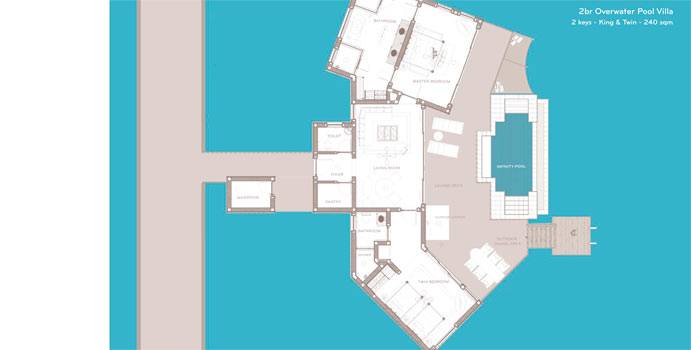 2 Bedroom Overwater Pool Villa, SAii Lagoon Maldives