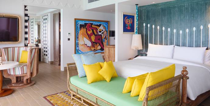 Wohnen und Schlafen,2 Bedroom Overwater Pool Villa, SAii Lagoon Maldives