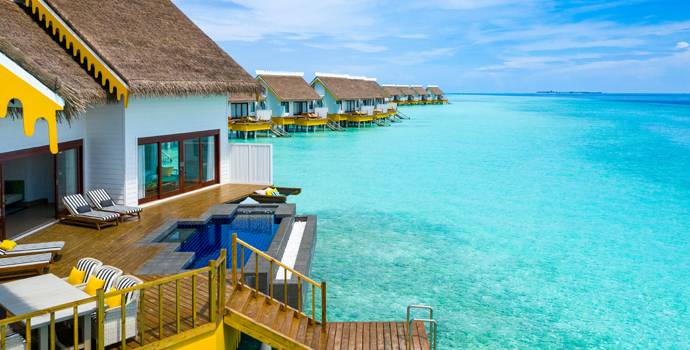 Terrasse, 2 Bedroom Overwater Pool Villa, SAii Lagoon Maldives
