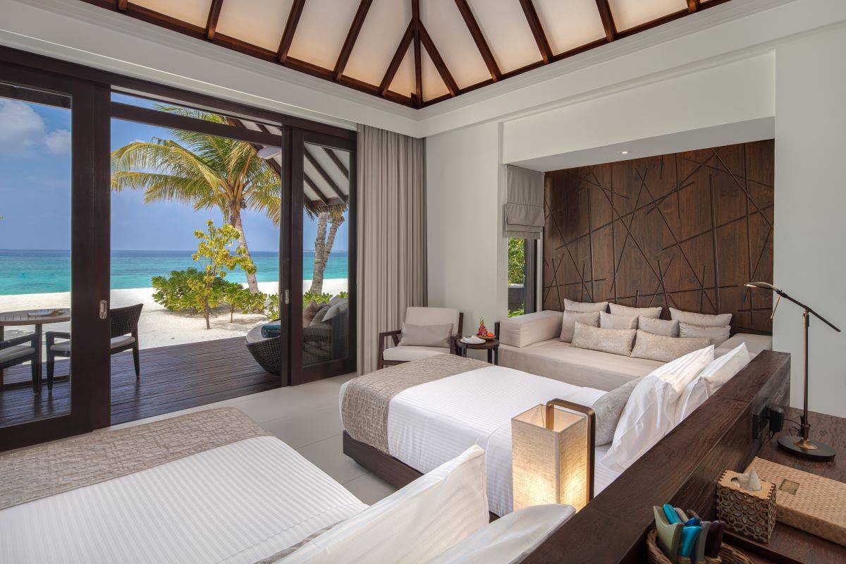 Heritance Aarah, Family Beach Villa, Schlafzimmer mit Meerblick