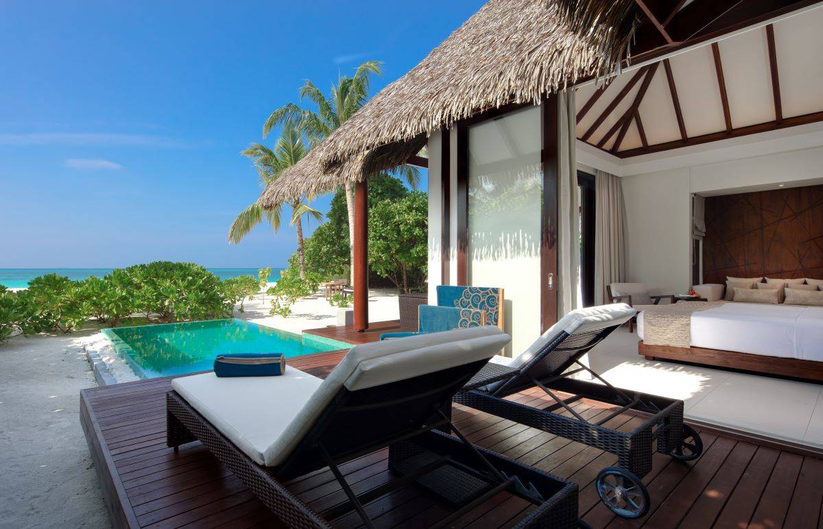 Heritance Aarah, Family Pool Beach Villa, Terrasse mit Pool