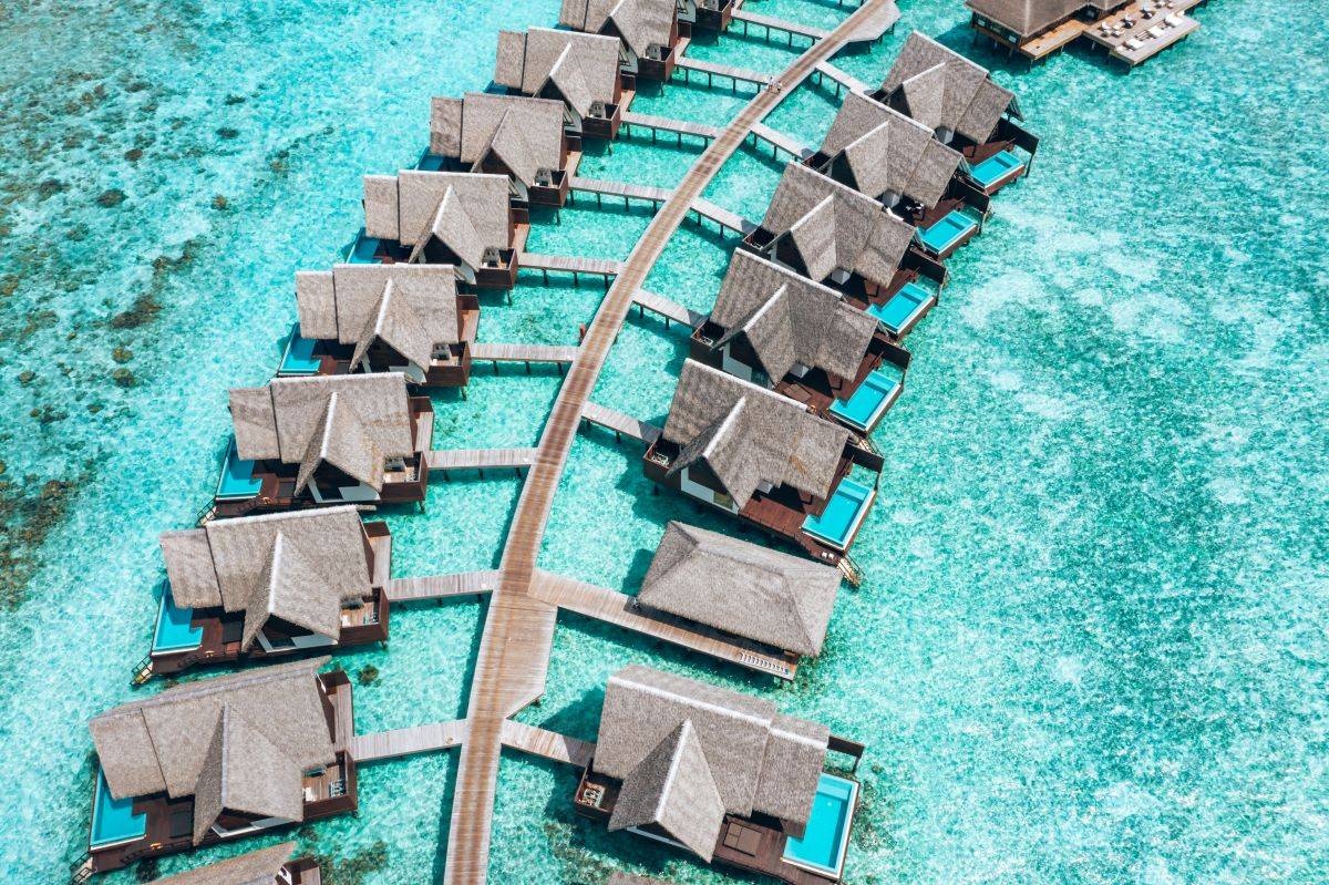 Heritance Aarah, Ocean Suite, Luftbild Wasservillen