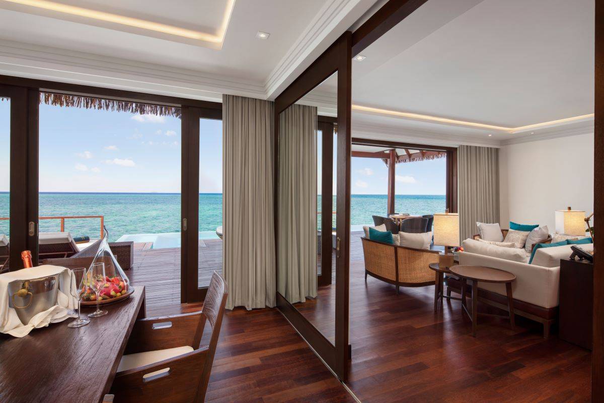 Heritance Aarah, Ocean Suite, Wohn- und Essbereich