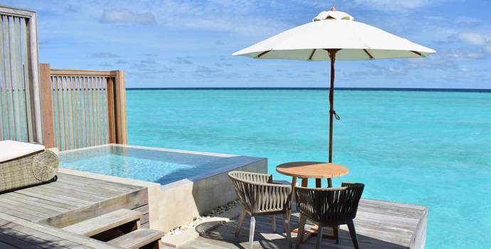 Terrasse, Pool Water Villa, Baglioni Resort Maldives