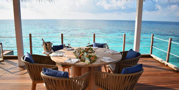 Essbereich, Presidential Water Villa, Baglioni Resort Maldives