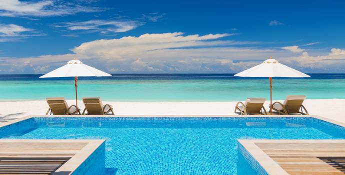 Pool, Two Bedroom Family Beach Villa with Pool, Baglioni Resort Maldives