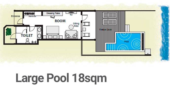 Grundriss, Beach Pool Villas, Sun Island Resort & SPA