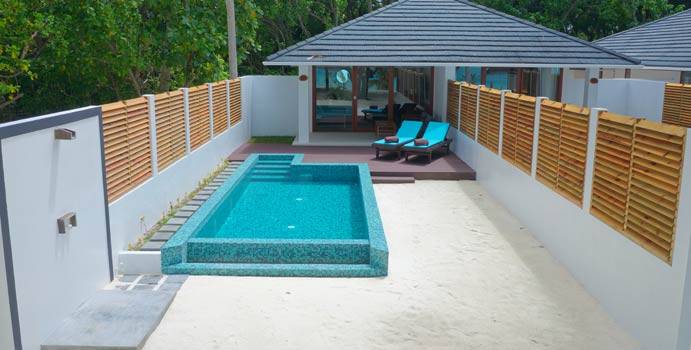 Terrasse, Beach Pool Villas, Sun Island Resort & SPA