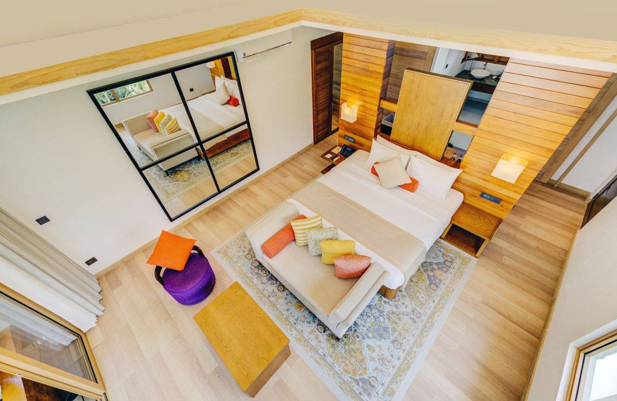 Cinnamon Hakuraa Huraa Maldives, Malediven, Beach Bungalow, Schlafzimmer