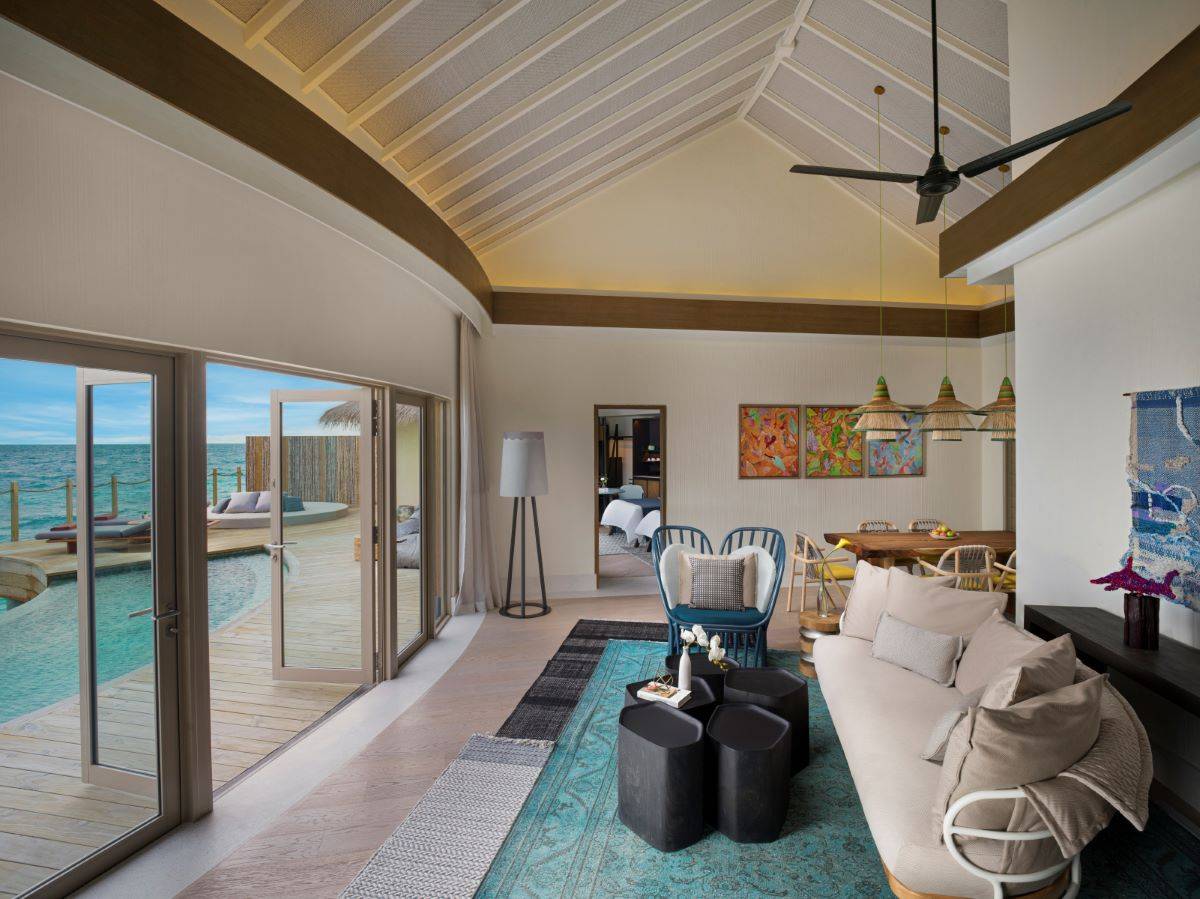 InterContinental Maldives Maamunagau Resort, Two Bedroom Overwater Pool Villa, Wohnen