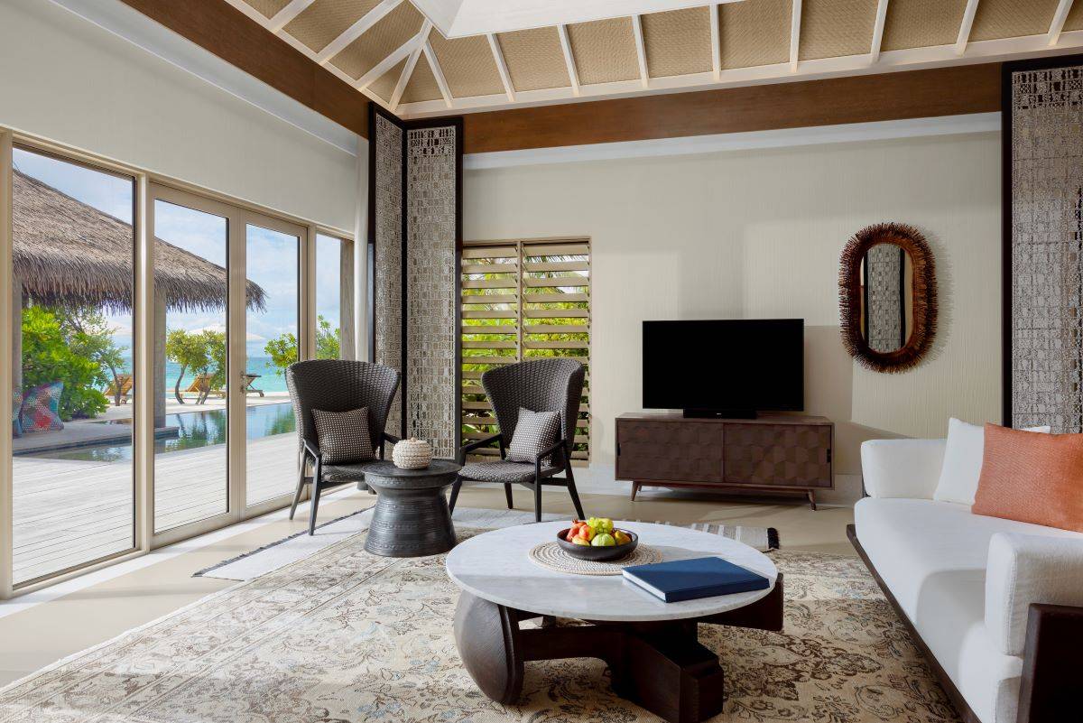 InterContinental Maldives Maamunagau Resort, Two Bedroom Beachfront Residence, Wohnen