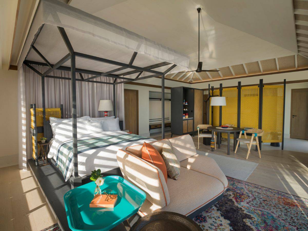 InterContinental Maldives Maamunagau Resort, Three Bedroom Lagoon Residence, Schlafen