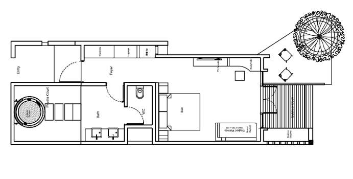 Grundriss, Superior Beach Bungalows, Hondaafushi Island Resort