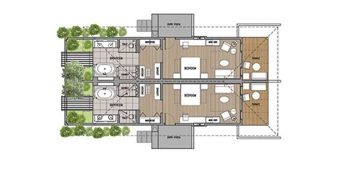 Grundriss, Beach Suite, Lily Beach Resort & SPA