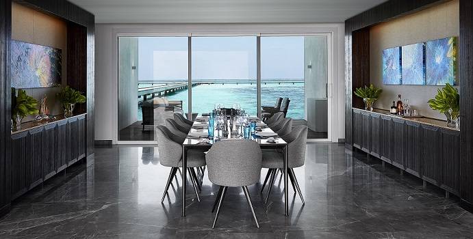 Esszimmer, The Muraka, Conrad Maldives Rangali Island