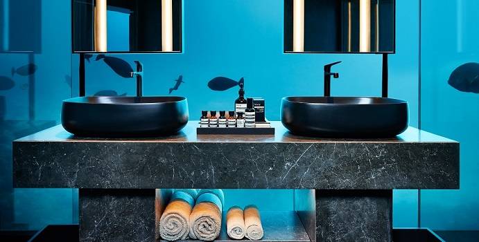 Badezimmer Unterwasser, The Muraka, Conrad Maldives Rangali Island