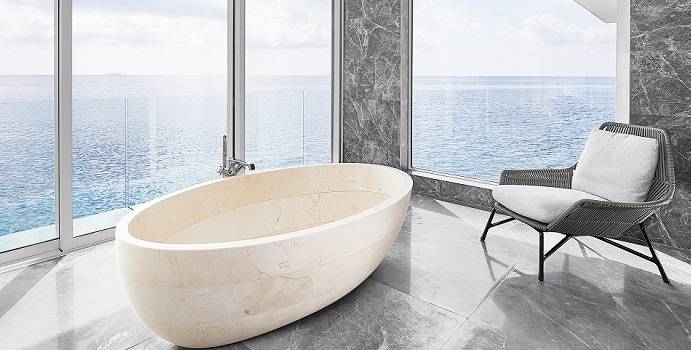 Badezimmer en Suite, The Muraka, Conrad Maldives Rangali Island