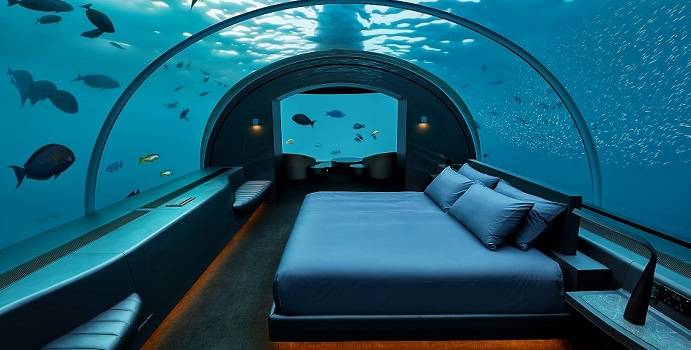 Unterwasserschlafzimmer, The Muraka, Conrad Maldives Rangali Island