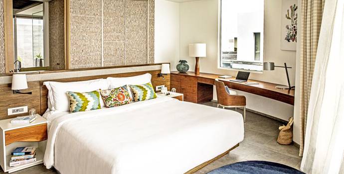 Schlafzimmer, Deluxe Water Villa mit Pool, Jumeirah Maldvies