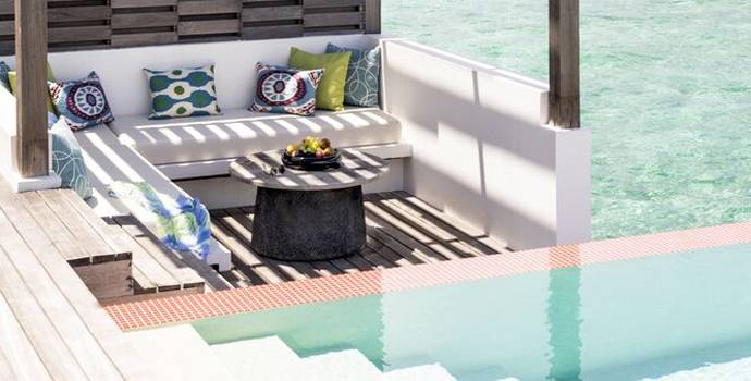 Lounge, Deluxe Water Villa mit Pool, Jumeirah Maldvies