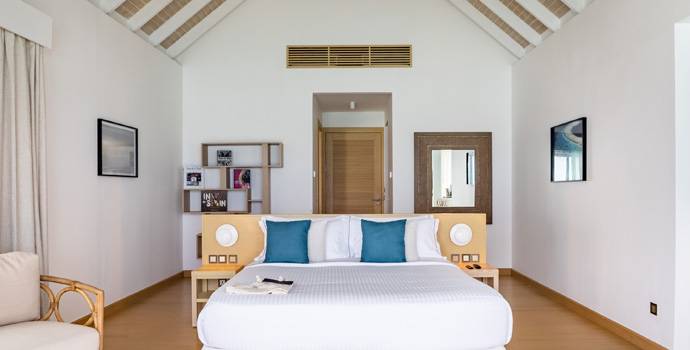 Schlafen, Sunset Water Villa, Baglioni Resort Maldives