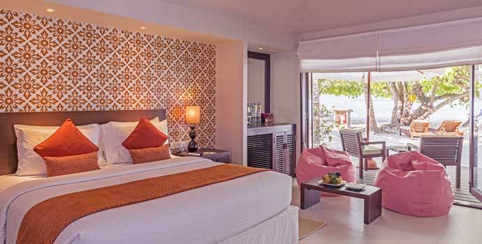 Wohnen/Schlafen, Deluxe Beach Villa | Adaaran Select Hudhuranfushi