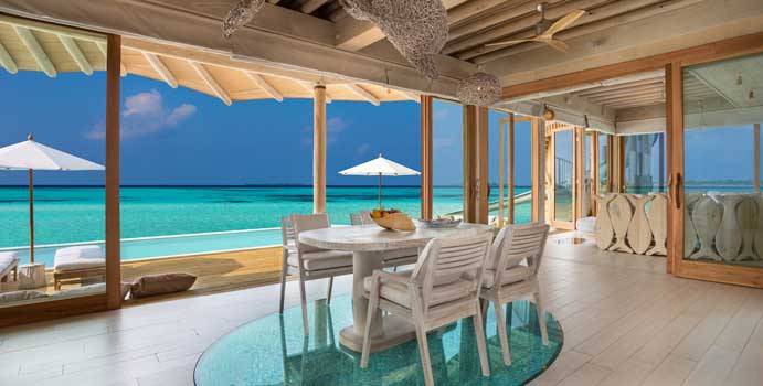 Essbereich, 2 Bedroom Water Reserve, Soneva Jani