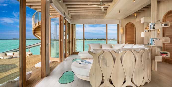 Wohnen, 2 Bedroom Water Reserve with Slide, Soneva Jani