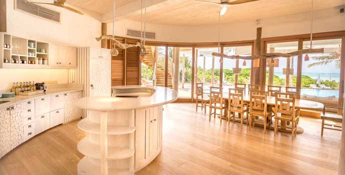 Küche/Essbereich, 3 Bedroom Island Reserve, Soneva Jani