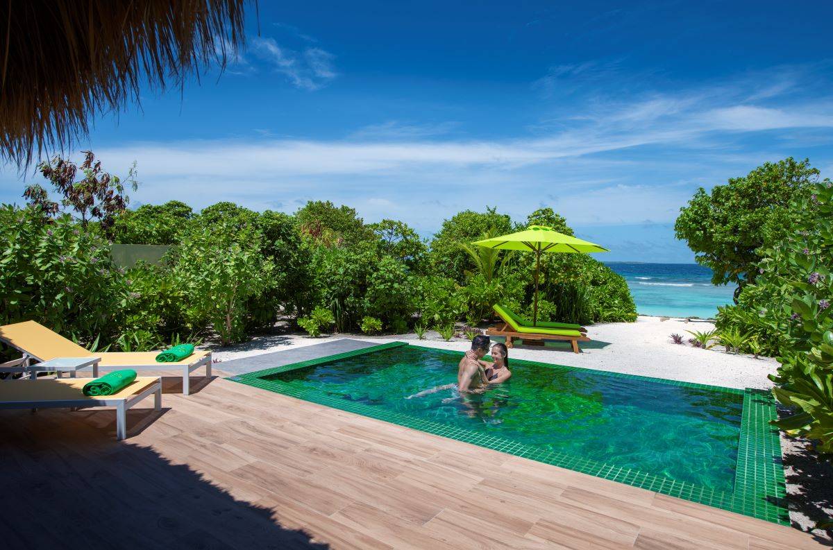 Emerald Maldives Resort & Spa, Malediven,  Marina Beach Villa with Pool, Pool