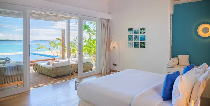 Wohnen, Pool Sunset Beach Villa, Baglioni Resort Maldives