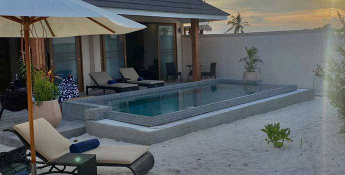 Pool, Two Bedroom Family Beach Residence, Brennia Kottefaru