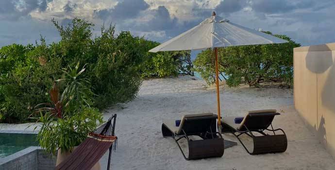 Terrasse, Two Bedroom Family Beach Residence, Brennia Kottefaru